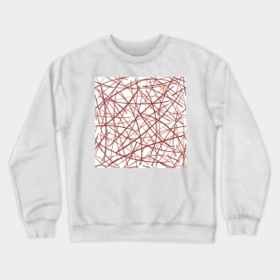 Two tone line doodles Crewneck Sweatshirt